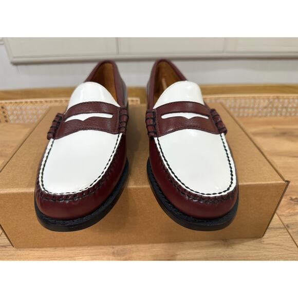 Madewell x G.H.BASS Men\'s Larson Weejuns® Loafers White Wine Leather 7.5 NWOB main image 10